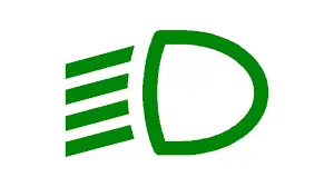 Dipped headlights symbol