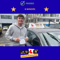 Céadach - 12/02/2026 Image of recent passer with icons displaying passed with 6 minors