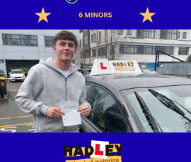 Céadach - 12/02/2026 Image of recent passer with icons displaying passed with 6 minors