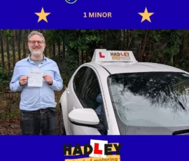 DY - 18/12/2025 Image of recent passer with icons displaying passed with 1 minor