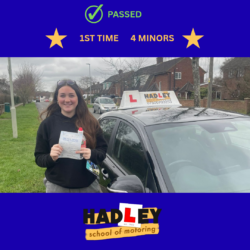 Grace - 26/02/2026 Image of recent passer with icons displaying first time with 4 minors
