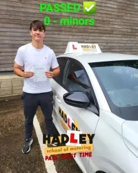 James passed his driving test with ZERO faults with Paul Hadley James passed his driving test with ZERO faults with Paul Hadley