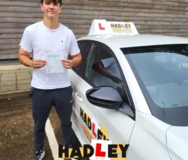 James passed his driving test with ZERO faults with Paul Hadley James passed his driving test with ZERO faults with Paul Hadley