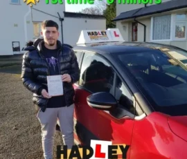Liam passed his driving test with ZERO faults Liam passed his driving test with ZERO faults