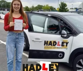 Lucy passed his driving test with ZERO faults with HELEN HARDY Lucy passed his driving test with ZERO faults with HELEN HARDY