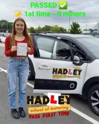 Lucy passed his driving test with ZERO faults with HELEN HARDY Lucy passed his driving test with ZERO faults with HELEN HARDY
