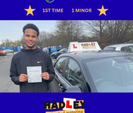 Marley - 17/02/2026 Image of recent passer with icons displaying first time with 1 minor