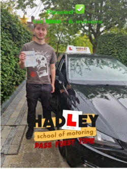 Leo (1st Time Pass) 02/07/2024 Recent passer with icons highlighting they passed first time with 6 minors