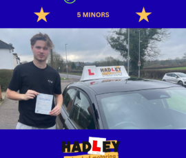 Ollie - 02/02/2026 Image of recent passer with icons displaying 5 minors