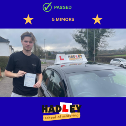 Ollie - 02/02/2026 Image of recent passer with icons displaying 5 minors