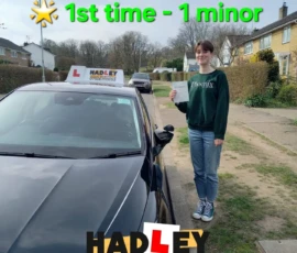 Catherine (WGC) 21/03/2024 Recent passer with icons highlighting they passed first time with 1 minor