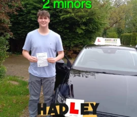 Jack (1st Timer Passer) 23/04/2024 Recent passer with icons highlighting they passed with 2 minors