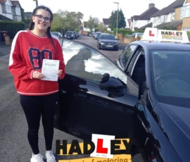Gabriella (1st Time Passer) 26/04/2024 Recent passer with icons highlighting they passed first time with 7 minors