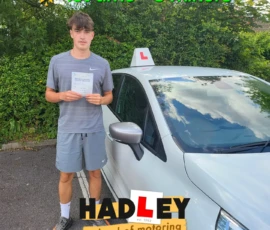 Louie (1st Time Passer) 18/06/2024 Recent passer with icons highlighting they passed first time with 5 minors