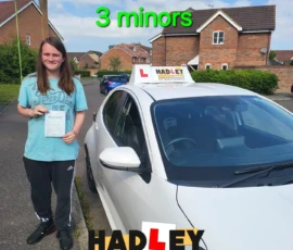 Charlie (1st Time Pass) 18/07/2024 Recent passer with icons highlighting they passed with 3 minors