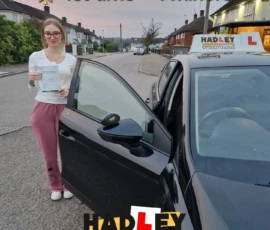 Nadine (1st Time Pass) 04/11/2024 Recent passer with icons highlighting they passed first time with 4 minors
