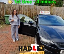 Chanel (1st Time Pass) 02/12/2024 Recent passer with icons highlighting they passed first time with 4 minors