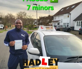 Johnson (1st Time Pass) 13/01/2025 Recent passer with icons highlighting they passed with 7 minors