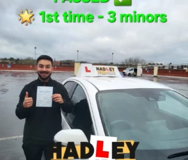 Saurav (1st Time Pass) 04/02/2025 Recent passer with icons highlighting they passed first time with 3 minors