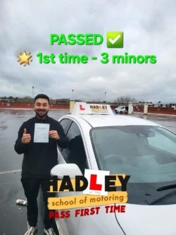 Saurav (1st Time Pass) 04/02/2025 Recent passer with icons highlighting they passed first time with 3 minors