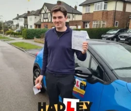 Ryan 1st time passer Recent passer with icons highlighting they passed first time with 2 minors