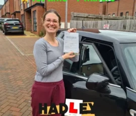Karina 1st time passer Recent passer with icons highlighting they passed first time with 7 minors