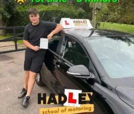 Spencer 1st time passer Recent passer with icons highlighting they passed first time with 8 minors
