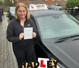 Heather 1st time passer Recent passer with icons highlighting they passed first time with 3 minors