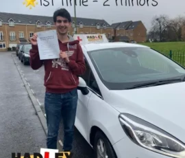 Ron 1st time passer Recent passer with icons highlighting they passed first time with 2 minors