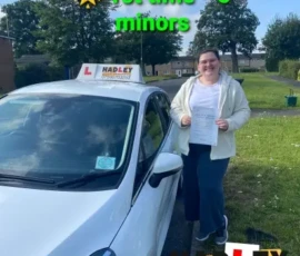 Rachael 1st time passer Recent passer with icons highlighting they passed first time with 5 minors