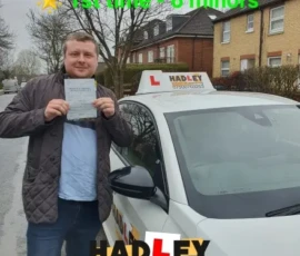 Joe 1st time passer Recent passer with icons highlighting they passed first time with 5 minors