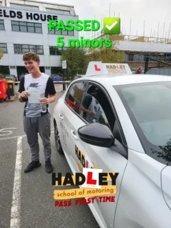 Louie (Colney Heath) Recent passer with icons highlighting they passed with 5 minors