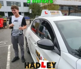 Louie (Colney Heath) Recent passer with icons highlighting they passed with 5 minors