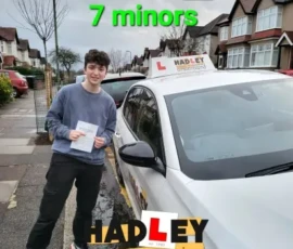 Alex (Barnet) Recent passer with icons highlighting they passed with 7 minors