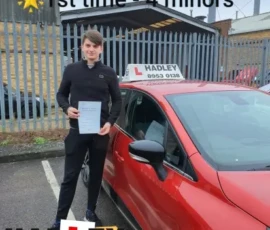 Jon 1st time passer Recent passer with icons highlighting they passed first time with 4 minors