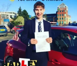 Oscar 1st time passer Recent passer with icons highlighting they passed first time with 3 minors