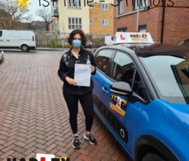 Humeyra 1st time passer Recent passer with icons highlighting they passed first time with 3 minors