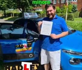 Mike 1st time passer Recent passer with icons highlighting they passed first time with 12 minors