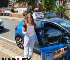 Ellen 1st time passer Recent passer with icons highlighting they passed first time with 1 minor
