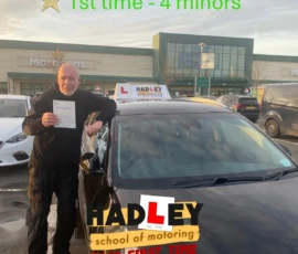 Ike (1st time pass) 13/11/2024 Recent passer with icons highlighting they passed first time with 4 minors
