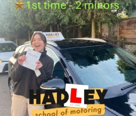 Gali (1st Time Pass) 28/11/2024 Recent passer with icons highlighting they passed first time with 2 minors