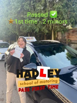 Gali (1st Time Pass) 28/11/2024 Recent passer with icons highlighting they passed first time with 2 minors