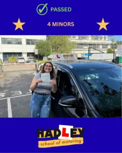 Natalie - 02/09/2025 Recent passer with icons highlighting they passed with 4 minors