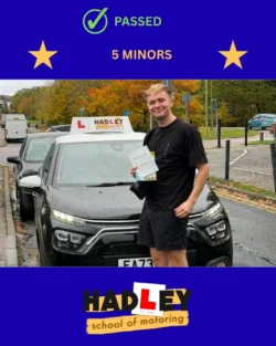 Bailey - 20/10/2025 Recent passer with icons highlighting they passed with 5 minors