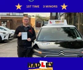 Mark - 10/12/2025 Image of recent passer with icons displaying first time with 3 minors