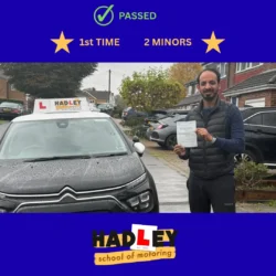 Nasir - 31/10/2025 Recent passer with icons displaying first time passer with 2 minors